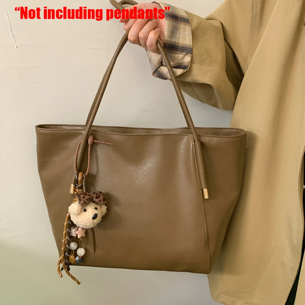 Vintage Large Capacity Bag for Women's Autumn and Winter New Trend Niche Tote Bag Versatile Single Shoulder Armpit Bag