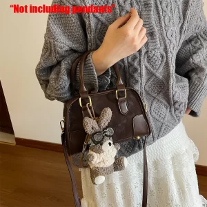 Retro Minimalist Small Bag, Women's New Handbag, Small Square Bag, High-End and Stylish Versatile Textured Crossbody Bag